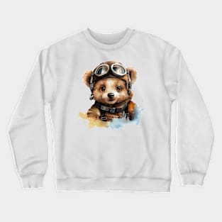 Cute Baby Bear Explorer Crewneck Sweatshirt